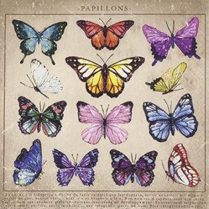 Servetti Papillons 33 x 33 cm
