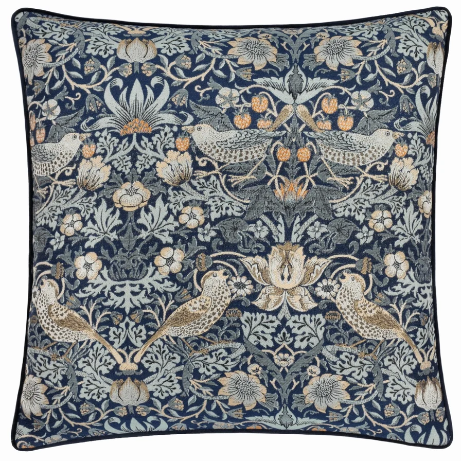 Tyynynpäällinen Strawberry Thief sininen - Indigo 55 x 55 cm - Image 2