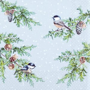 Servetti Talvilinnut - Bids on Branches 33 x 33 cm