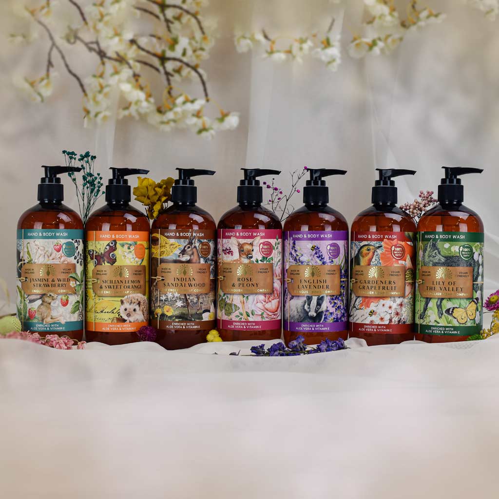 Nestesaippua Ruusu ja pioni - Rose and Peony Hand and Body Wash 500 ml - Image 4