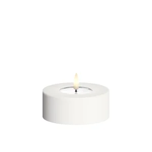 Matala Led-kynttilä / jumbotuikku ulkokäyttöön Valkoinen halk. 9 cm
