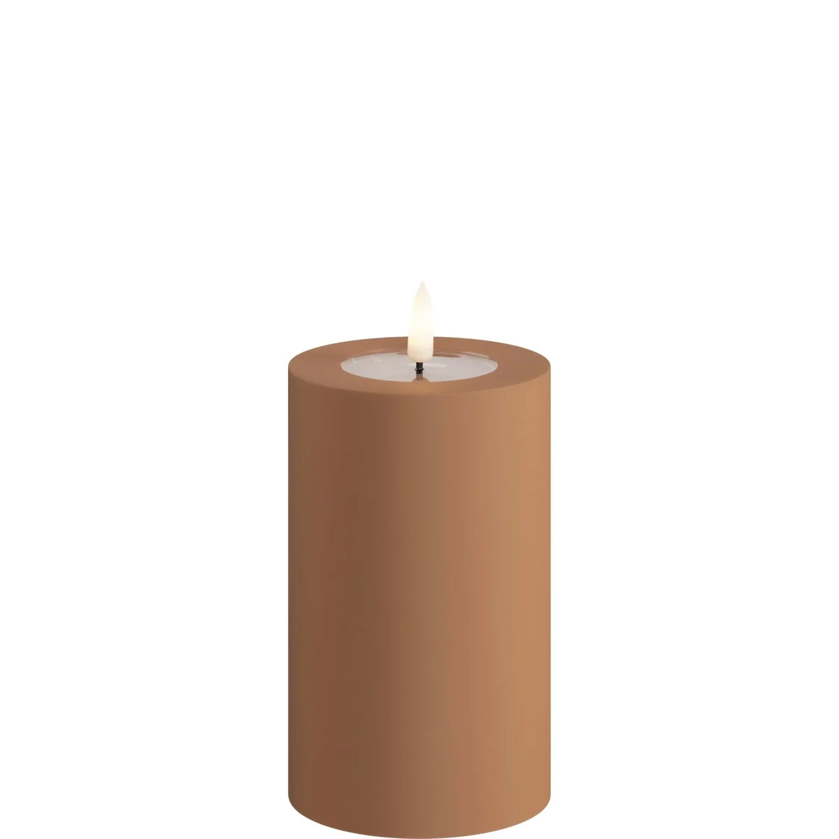 Led-kynttilä ulkokäyttöön Toffee (Caramel) halk. 7,5 cm