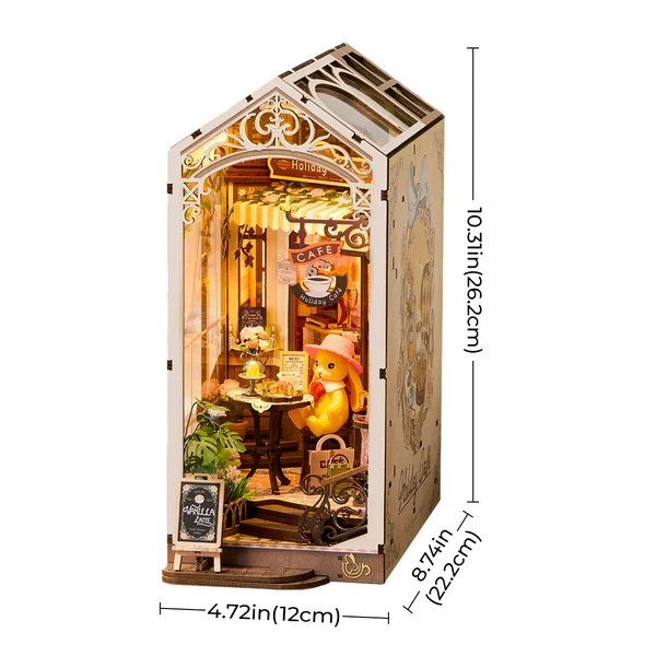 DIY minimaailma kirjahyllyyn - Holiday Cafe Book Nook - Image 8