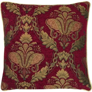 Tyynynpäällinen Jacquard chenille Burgundy 58 x 58 cm