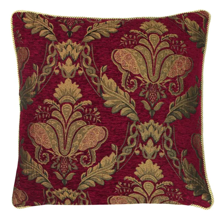 Tyynynpäällinen Jacquard chenille Burgundy 45 x 45 cm - Image 2