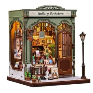 DIY Minimaailma kirjahyllyyn – Gallery Bookstore Book Nook