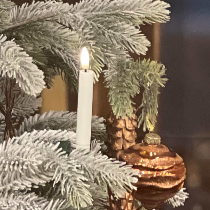Led joulukuusenkynttilät Valkoinen 6 kpl - Image 2