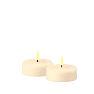Kermanvalkoinen (Cream) Jumbo led tuikku 2 kpl