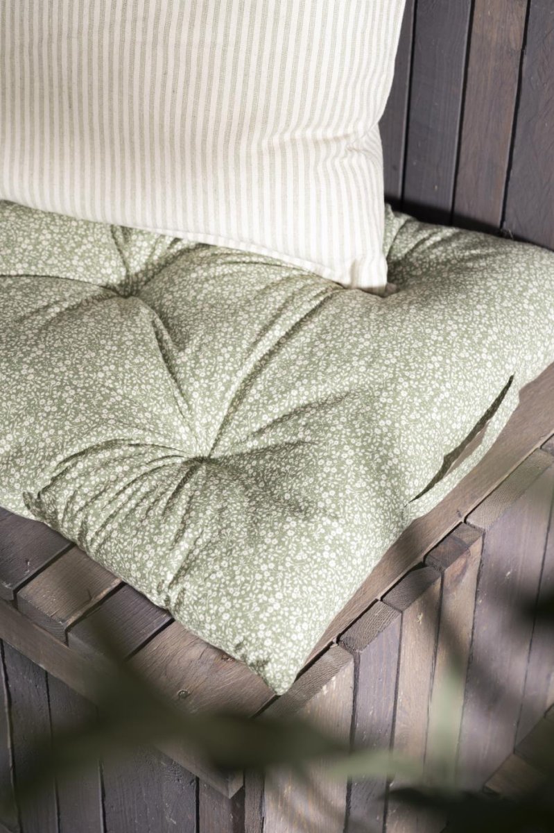 Tuolinpehmuste Sofie Vihreä kukallinen 50×100 cm - Image 5